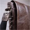 Маленькая мужская сумка через плечо из коричневой кожи SHVIGEL 2400979 - 7