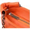 Яркая женская сумка на каждый день из фактурной кожи через плечо Vintage 98148 оранжевого цвета modnotak фото - 6