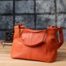 Яркая женская сумка на каждый день из фактурной кожи через плечо Vintage 98148 оранжевого цвета modnotak фото - 10
