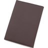 Практична шкіряна обкладинка на паспорт в коричневому кольорі KARYA (094-36) - 3