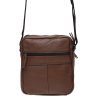 Мужская наплечная сумка коричневого цвета с двумя отделениями Borsa Leather (22080) - 3