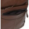 Мужская наплечная сумка коричневого цвета с двумя отделениями Borsa Leather (22080) - 4