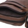 Мужская наплечная сумка коричневого цвета с двумя отделениями Borsa Leather (22080) - 6