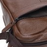 Мужская наплечная сумка коричневого цвета с двумя отделениями Borsa Leather (22080) - 7