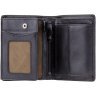 Вертикальное мужское портмоне из высококачественной кожи черного цвета без застежки Visconti Lucca 68948 - 12