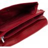 Червоний жіночий гаманець-клатч з натуральної шкіри з клапаном на кнопці ST Leather (14030) - 6