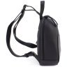 Черный женский рюкзак маленького размера из натуральной кожи флотар KARYA 69748 - 2