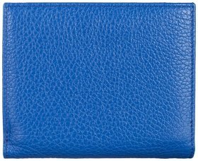 Яскравий місткий жіночий гаманець із зернистої шкіри Desisan 80149 синього кольору