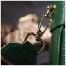 Компактная женская сумка натуральной плетеной кожи зеленого цвета Vintage 2422312 - 9
