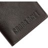 Шкіряна обкладинка для військового квитка у темно-коричневому кольорі з написом Слава ЗСУ - Grande Pelle (13136) - 4
