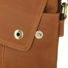 Світло-коричнева сумка з натуральної шкіри з клапаном на кнопках VINTAGE STYLE (14424) - 8