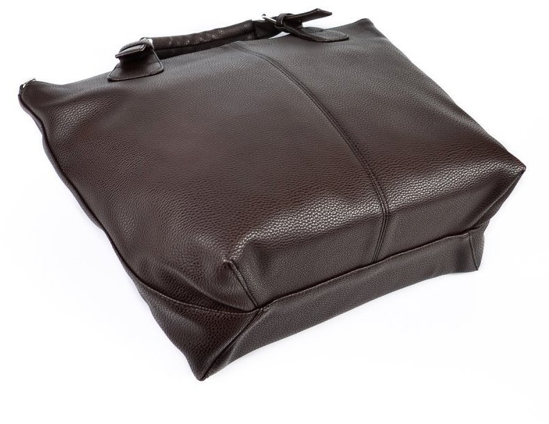 Женская вместительная сумка из искусственной кожи коричневого цвета Monsen (15698)