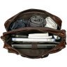 Большая деловая кожаная сумка с отделением для ноутбука VINTAGE STYLE (14770) - 6