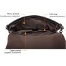 Коричневая наплечная мужская сумка с ремешком на запястье VINTAGE STYLE (14851) - 7