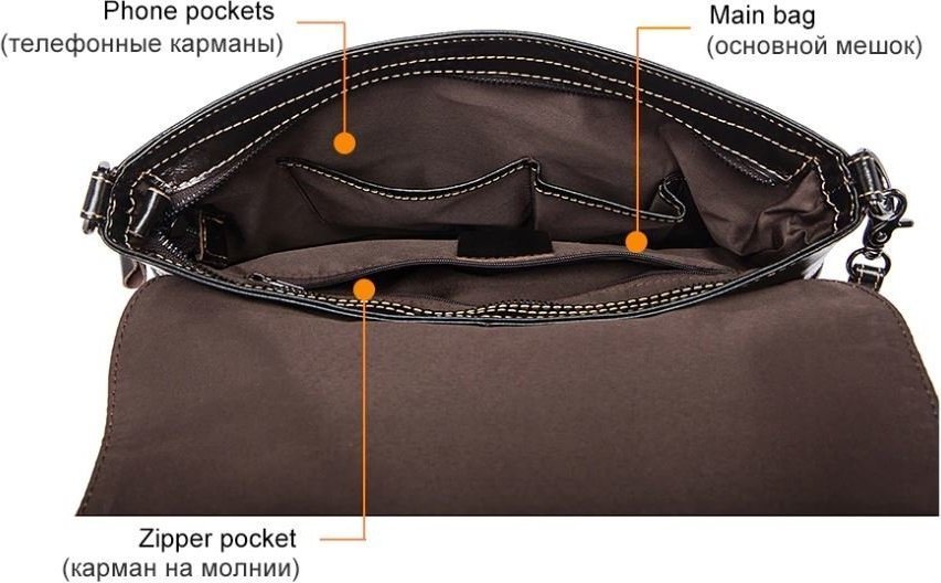 Коричневая наплечная мужская сумка с ремешком на запястье VINTAGE STYLE (14851)