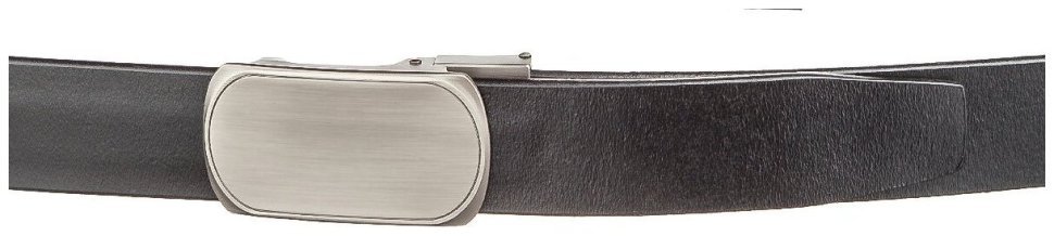 Мужской кожаный ремень с автоматической овальной пряжкой Vintage 20213 Черный фото №2 Мужской кожаный ремень с автоматической овальной пряжкой Vintage 20213 Черный modnotak фото №2