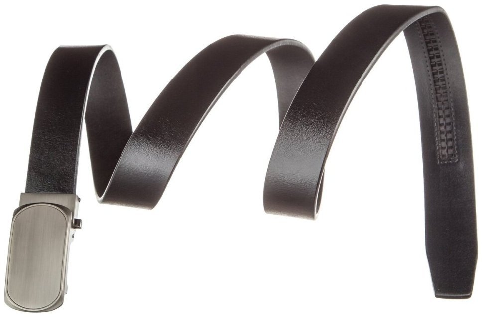 Мужской кожаный ремень с автоматической овальной пряжкой Vintage 20213 Черный фото №4 Мужской кожаный ремень с автоматической овальной пряжкой Vintage 20213 Черный modnotak фото №4