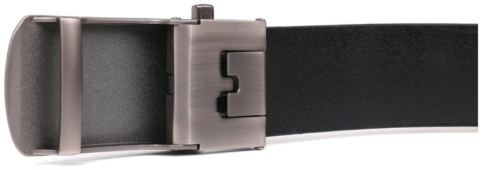Мужской кожаный ремень с автоматической овальной пряжкой Vintage 20213 Черный фото №6 Мужской кожаный ремень с автоматической овальной пряжкой Vintage 20213 Черный modnotak фото №6