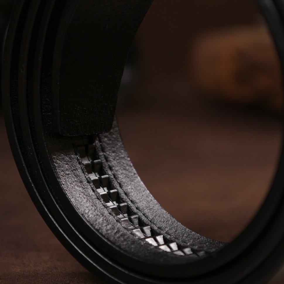 Мужской кожаный ремень с автоматической овальной пряжкой Vintage 20213 Черный фото №9 Мужской кожаный ремень с автоматической овальной пряжкой Vintage 20213 Черный modnotak фото №9