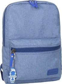 Світло-синій рюкзак із текстилю на одне відділення Bagland (52749)