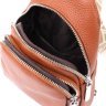 Жіноча сумка слінг зі шкіри флотар коричневого кольору Vintage 103149 modnotak фото - 7