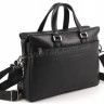 Вместительная кожная мужская сумка под документы и ноутбук 13-15 дюймов - H.T Leather Premium Collection (10170) - 3