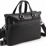 Вместительная кожная мужская сумка под документы и ноутбук 13-15 дюймов - H.T Leather Premium Collection (10170) - 1