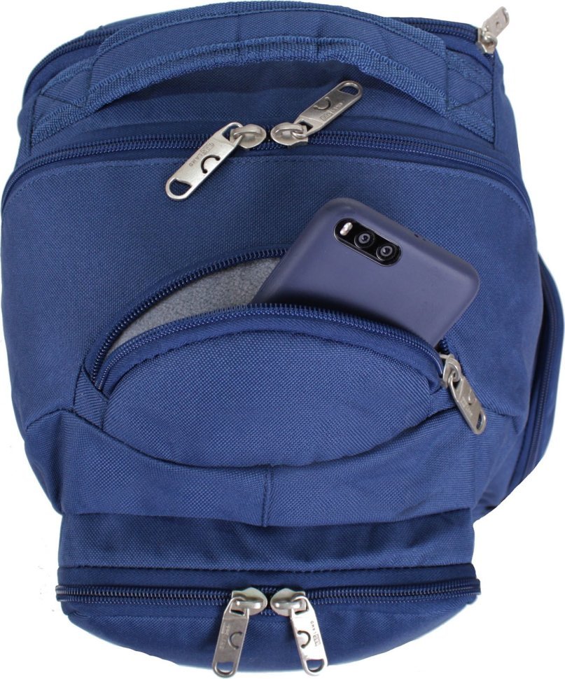 Просторий рюкзак для ноутбука із синього текстилю Bagland 53149