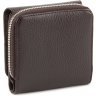 Коричневий гаманець потрійного складання з якісної шкіри Tony Bellucci (10590) - 3