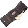 Коричневий гаманець потрійного складання з якісної шкіри Tony Bellucci (10590) - 5