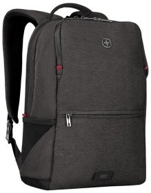 Практичний міський рюкзак із поліестеру з відсіком для ноутбука до 14" Wenger MX Reload 103549 сірого кольору