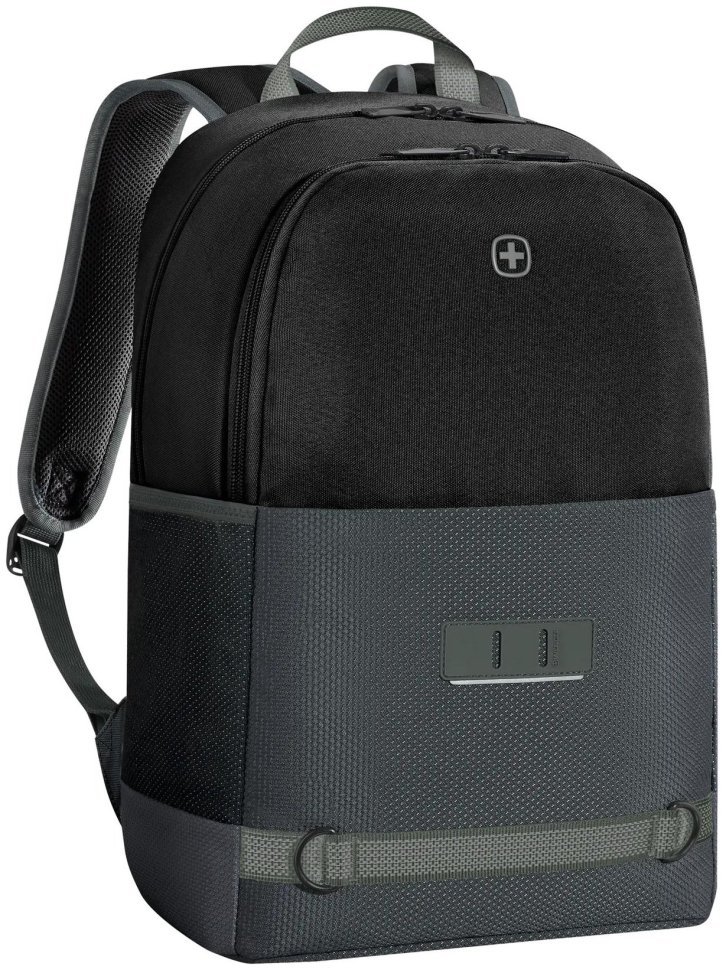 Повседневный городской мужской рюкзак из прочного полиэстера для ноутбука до 16" Wenger Next 24 Tyon 103649 черного цвета modnotak фото №2