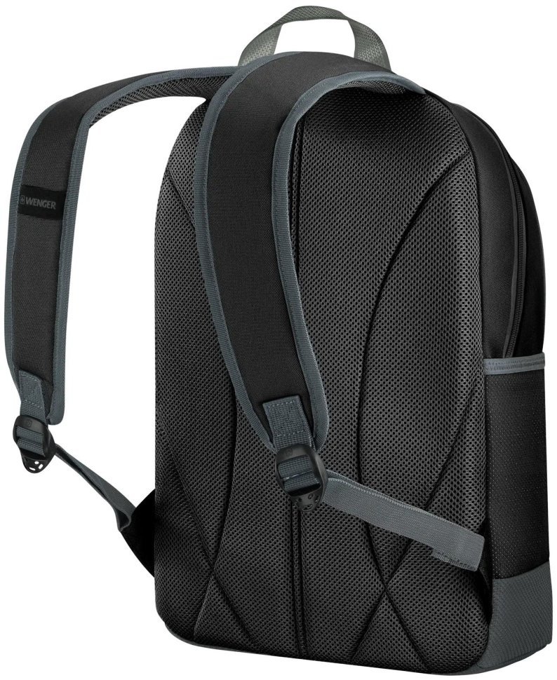 Повседневный городской мужской рюкзак из прочного полиэстера для ноутбука до 16" Wenger Next 24 Tyon 103649 черного цвета modnotak фото №3