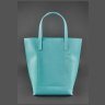 Бирюзовая сумка шоппер из высококачественной кожи BlankNote D.D. (12670) - 3