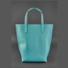 Бирюзовая сумка шоппер из высококачественной кожи BlankNote D.D. (12670) - 7