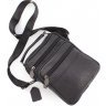 Небольшая кожаная мужская сумка через плечо Leather Collection (10051) - 5