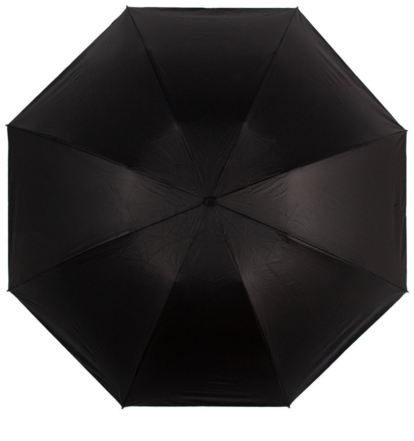 Женский складной зонт Fulton L930 Mini Invertor-1 Black & Charcoal (Однотонный черно-угольный, механика, защита от UV) 94149 modnotak фото №4