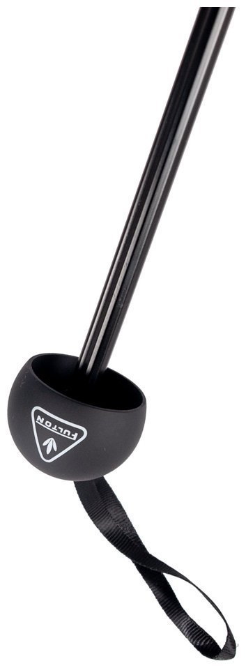 Женский складной зонт Fulton L930 Mini Invertor-1 Black & Charcoal (Однотонный черно-угольный, механика, защита от UV) 94149 modnotak фото №9