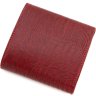 Красивый кошелек красного цвета из натуральной кожи под рептилию Tony Bellucci (10785) - 4