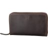 Вінтажний чоловічий коричневий гаманець-клатч зі шкіри крейзі хорс SHVIGEL (11083) - 1