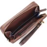 Вінтажний чоловічий коричневий гаманець-клатч зі шкіри крейзі хорс SHVIGEL (11083) - 7