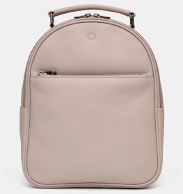 Жіночий рюкзак з натуральної шкіри світло-сірого кольору Yoshi (Великобританія) 94449