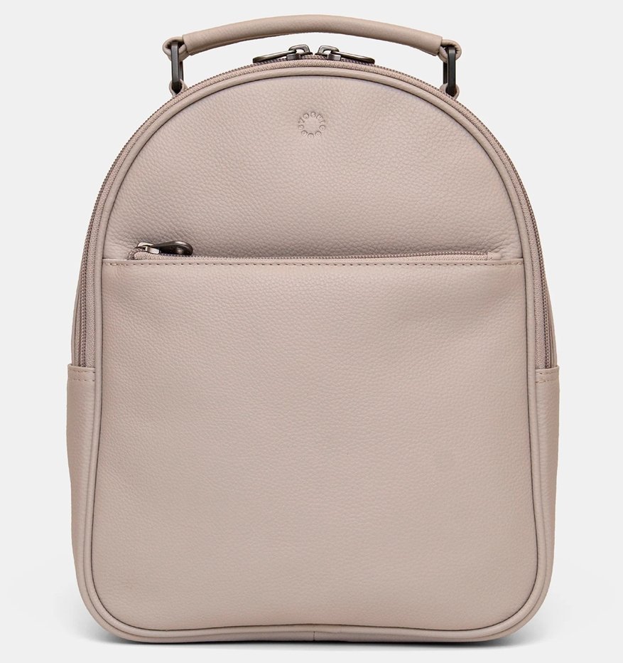 Женский городской рюкзак из натуральной кожи светло-серого цвета Yoshi (Великобритания) 94449 modnotak фото №1