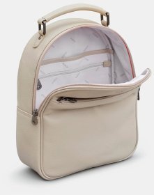 Жіночий рюкзак з натуральної шкіри світло-сірого кольору Yoshi (Великобританія) 94449