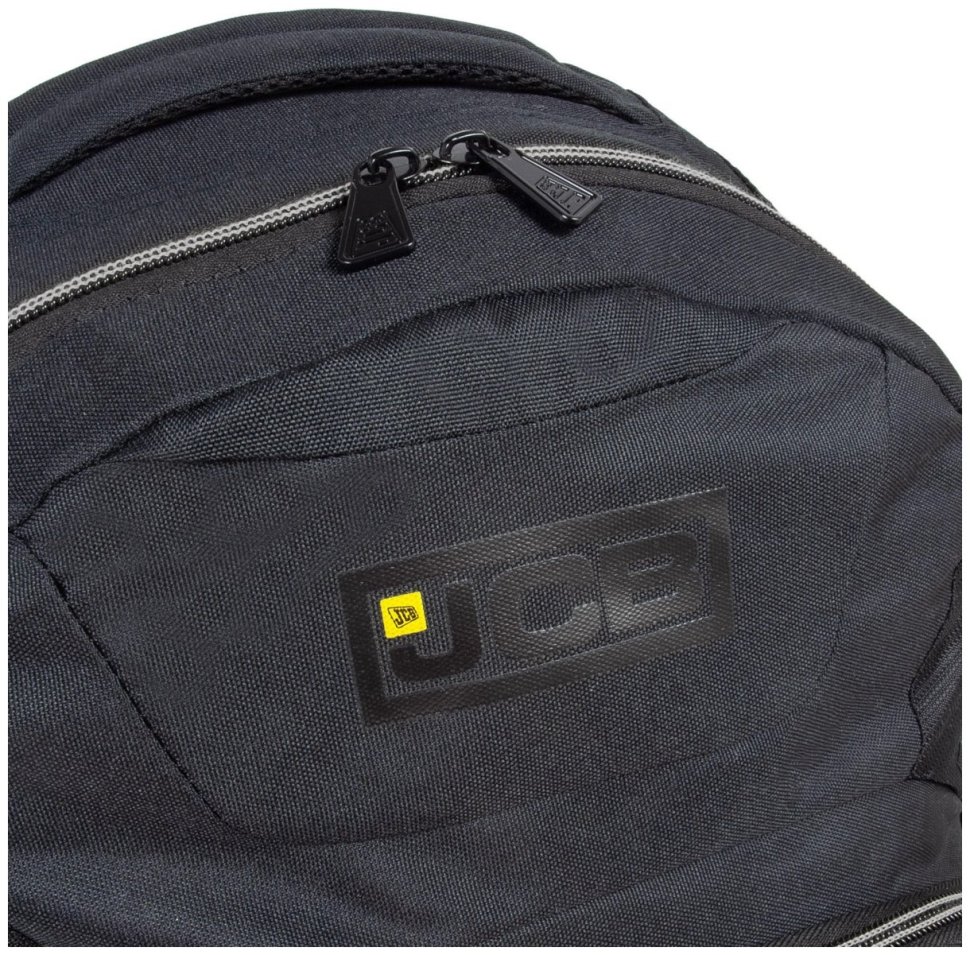 Городской рюкзак для мужчин из прочного текстиля JCB BP17 черно-серого цвета 94549 modnotak фото №7