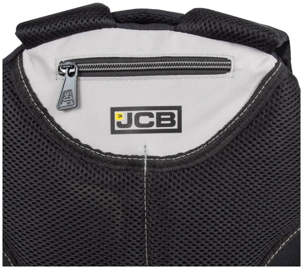Городской рюкзак для мужчин из прочного текстиля JCB BP17 черно-серого цвета 94549 modnotak фото №8