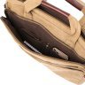 Практична текстильна сумка для ноутбука в кольорі хакі Vintage (20186) - 8