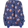 Синій рюкзак для дівчат із зносостійкого текстилю з принтом Bagland (55349) - 3