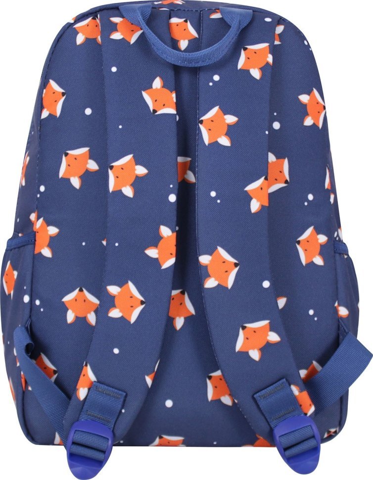 Синій рюкзак для дівчат із зносостійкого текстилю з принтом Bagland (55349)