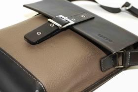 Стильная наплечная сумка планшет из двух видов кожи VATTO (11990) - 2